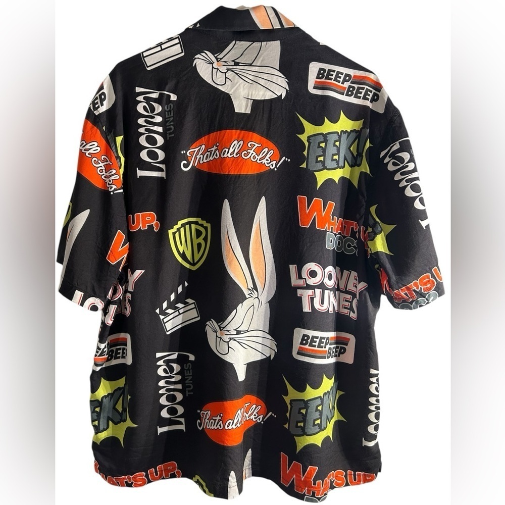 H&M Black Looney Tunes Graphic Men's Shirt - Picture 3 of 4